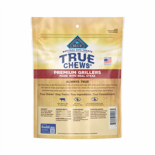 Blue Buffalo Truechews Steak Grillers Dog Treat