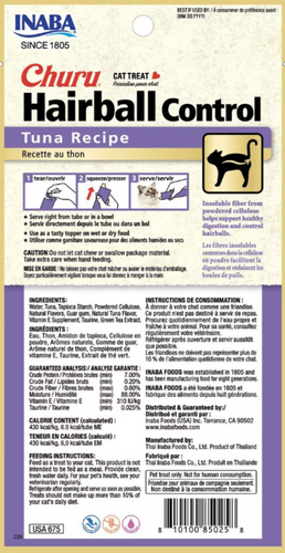 Inaba Churu Hairball Control Tuna
