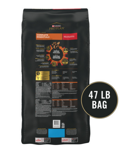 Purina Pro Plan Complete Essentials Shredded Blend Beef & Rice Formula Dry Dog Food