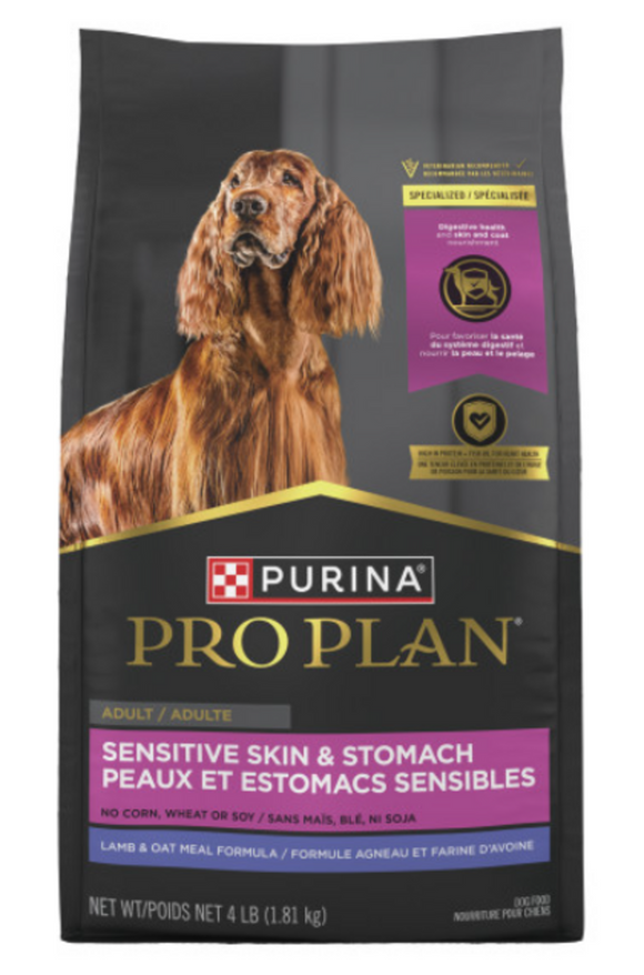 Purina Pro Plan Sensitive Skin & Sensitive Stomach Lamb & Oat Meal Formula Dry Dog Food