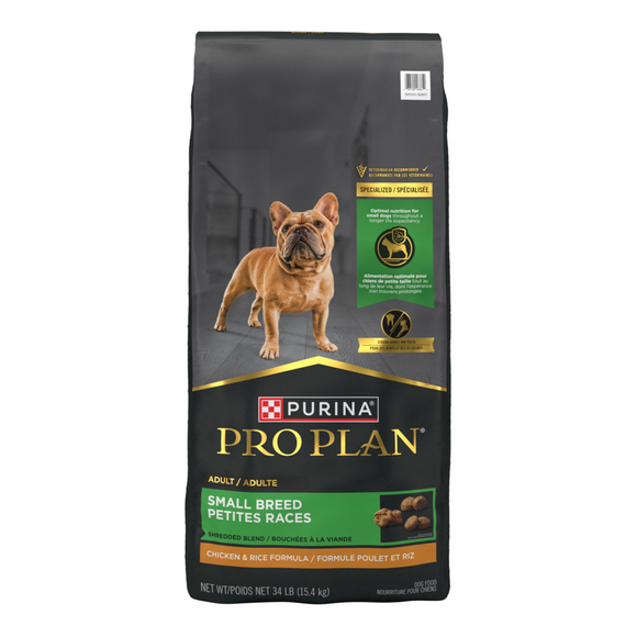 Pro Plan Adult Small Breed Shredded Blend Chicken & Rice Formula