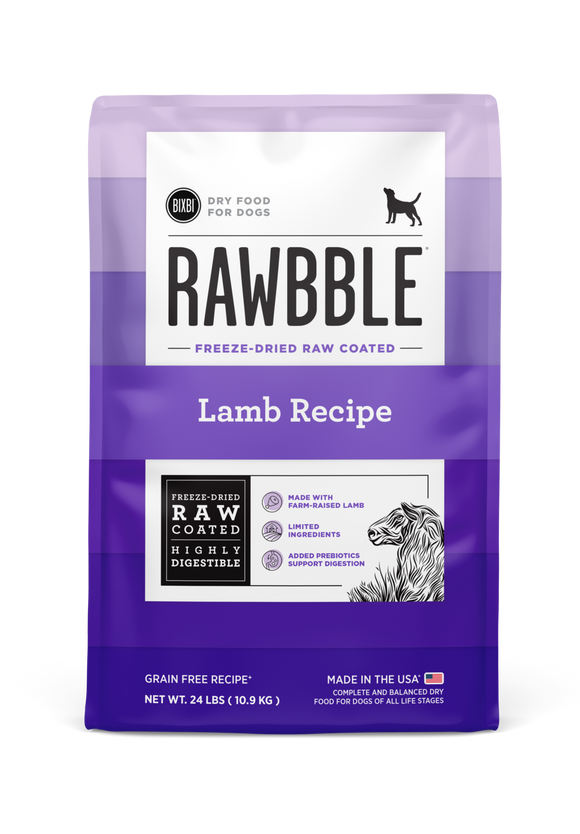 Bixbi Rawbble Kibble Grain Free Lamb Dog Food