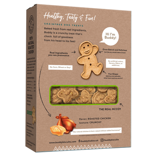 Buddy Biscuits Crunchy Grain Free Chicken Dog Treats