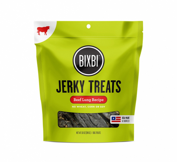 Bixbi Original Beef Lung Jerky Dog Treats