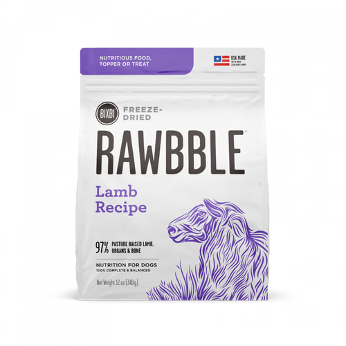 Bixbi Rawbble Freeze Dried  Lamb Dog Food