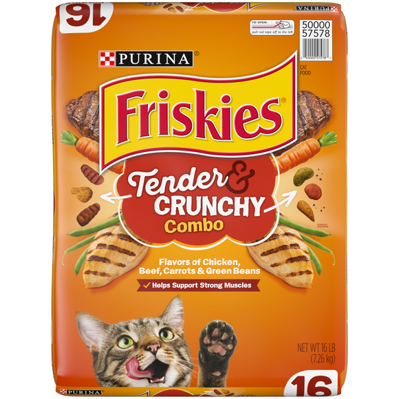Friskies Tender and Crunchy Combo Dry Cat Food