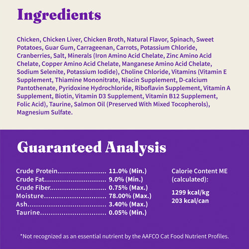 Halo Grain Free Indoor Cat Chicken Pate Canned Cat Food