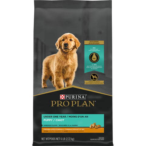 Purina Pro Plan Shredded Chicken & Rice Formula Puppy Dry Dog Food