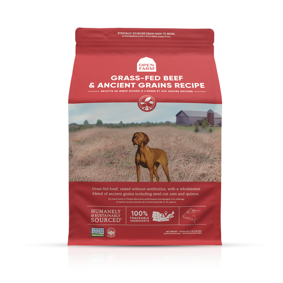 Open Farm Grass-Fed Beef & Ancient Grains Dry Dog Food