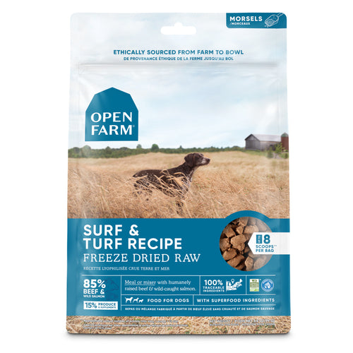 Open Farm Surf Turf Recipe Freeze Dried Dog Treats