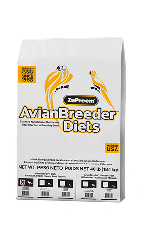 Zupreem AvianBreeder FruitBlend Flavor Food with Natural Flavors for Large Birds