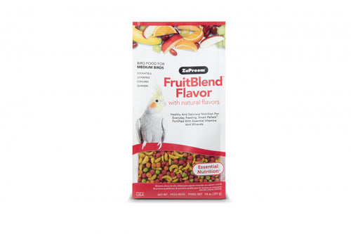 Zupreem FruitBlend Flavor Food with Natural Flavors for Medium Birds